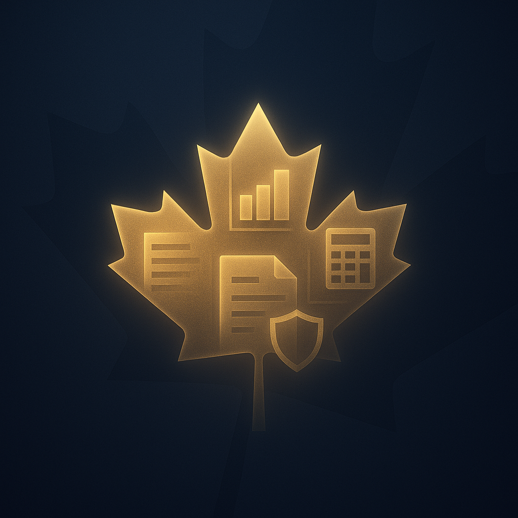 Complete business services grid - Tax, Accounting, Payroll, Advisory, and Risk management for Canadian businesses